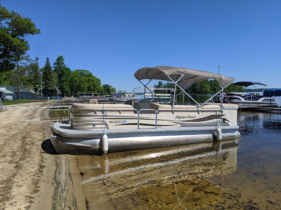 Douglas Lake Pontoon Rentals 22' Aqua Patio with 90 hp
