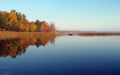 Fall colors on Douglas Lake